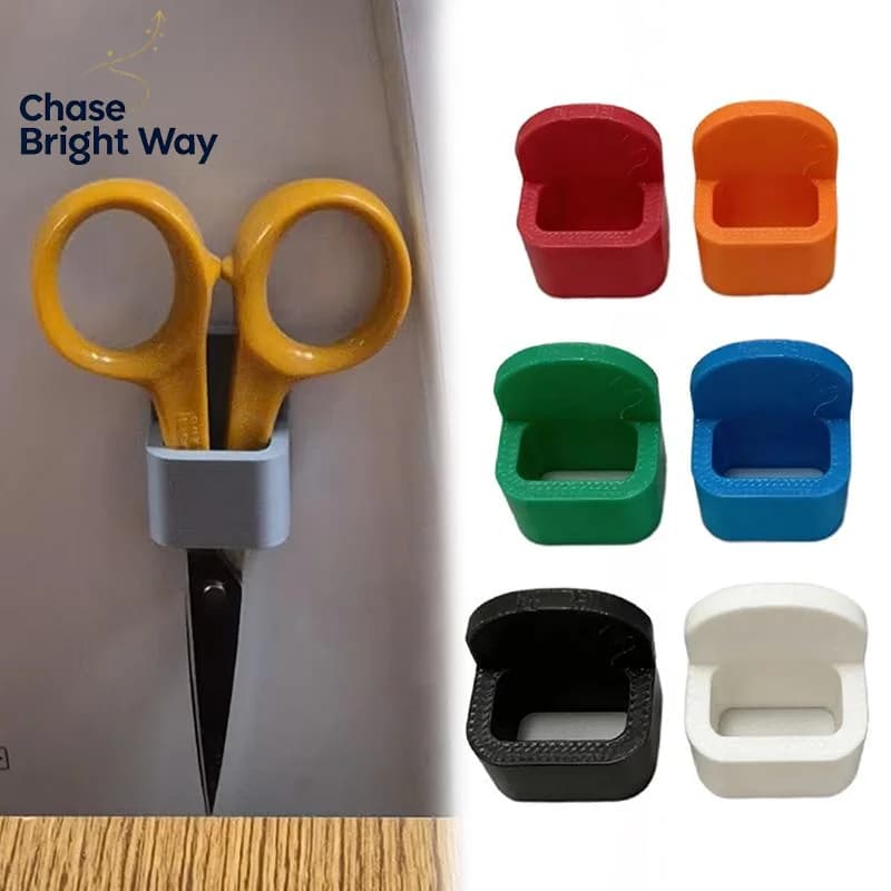 Multifunctional Sewing Machine Scissor Storage Box Space Saving Adhesive Organizer for Needlework and DIY Crafting Table Setup