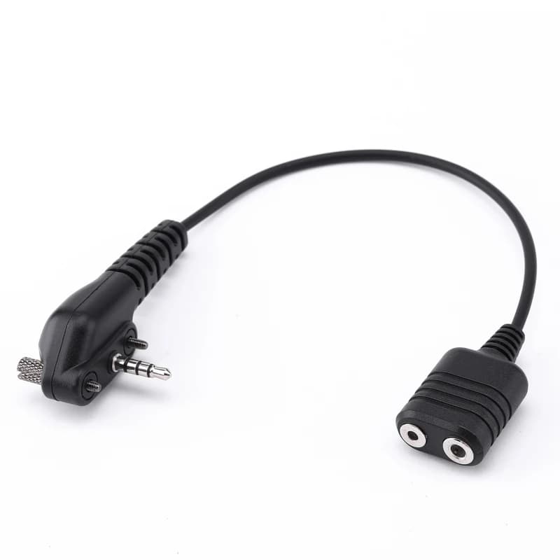 Cavo adattatore spina tipo K a 2 pin per conversione cuffie walkie talkie standard Vertex Evx539/261 VX-420/424/428/429