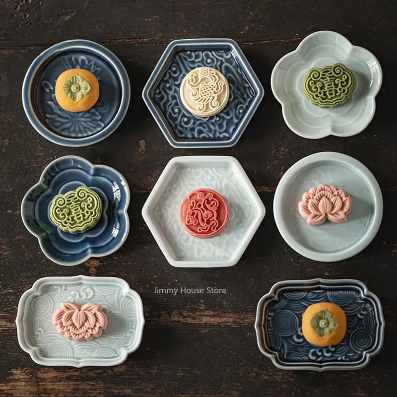 Piatto Piccolo in Ceramica Stile Giapponese, Piatto da Dessert, Piattino per Frutta Secca e Snack, Ciotola per Salse, Stoviglie per Cucina e Tavola