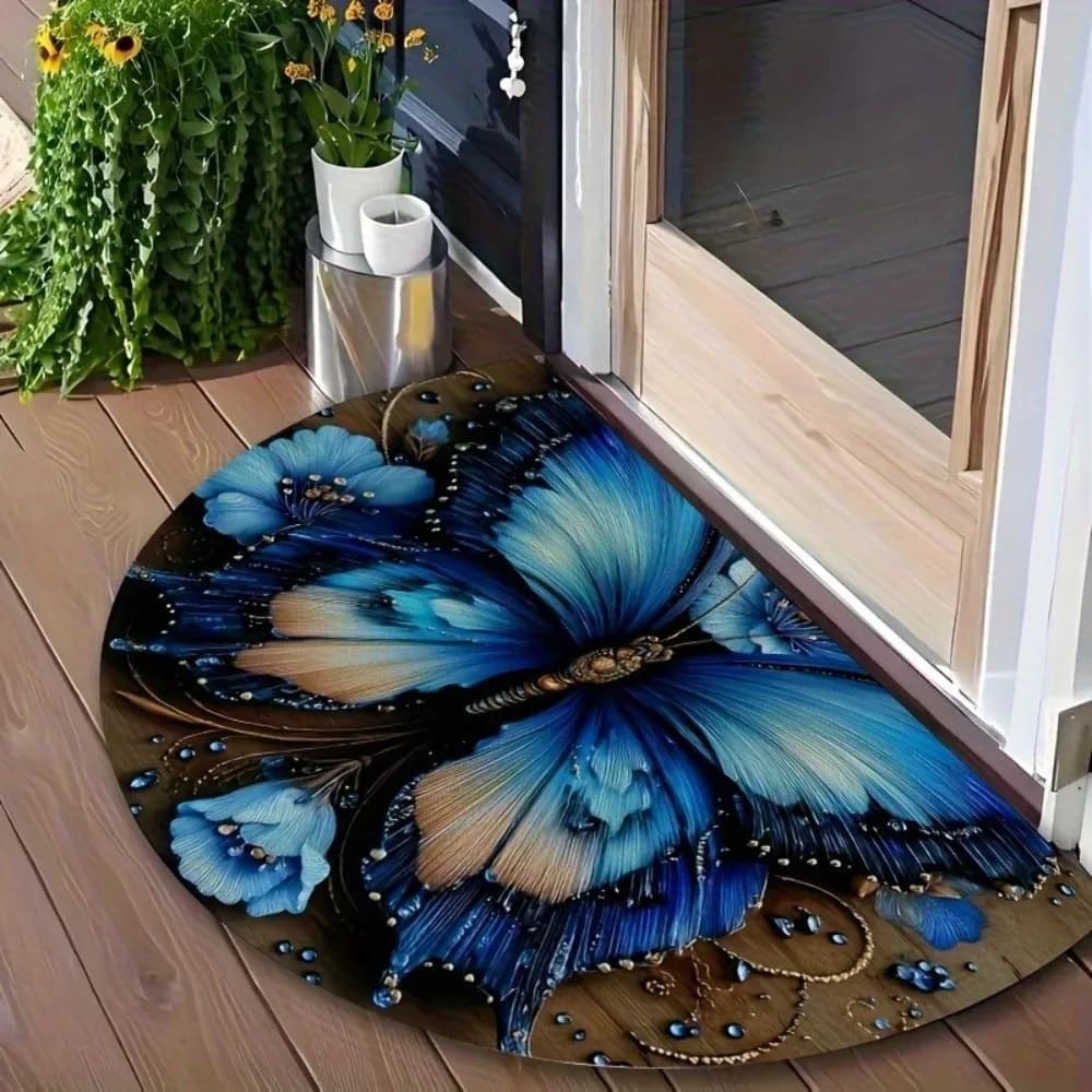 Anti-slip anti-slip, absorbent, Boho style, with floral pattern, washable, for interior