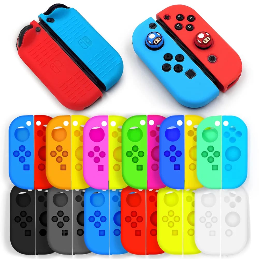 Custodia Protettiva in Silicone Compatibile con Controller Joy-Con per Switch/Switch OLED, Custodia Anti-Caduta per Joy-Con Switch 1