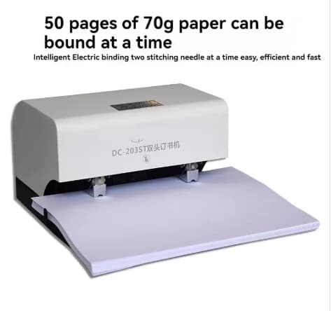 Cucitrice elettrica intelligente a doppia testa con sensore 203ST, cucitrice elettrica a doppia testa con ago piatto