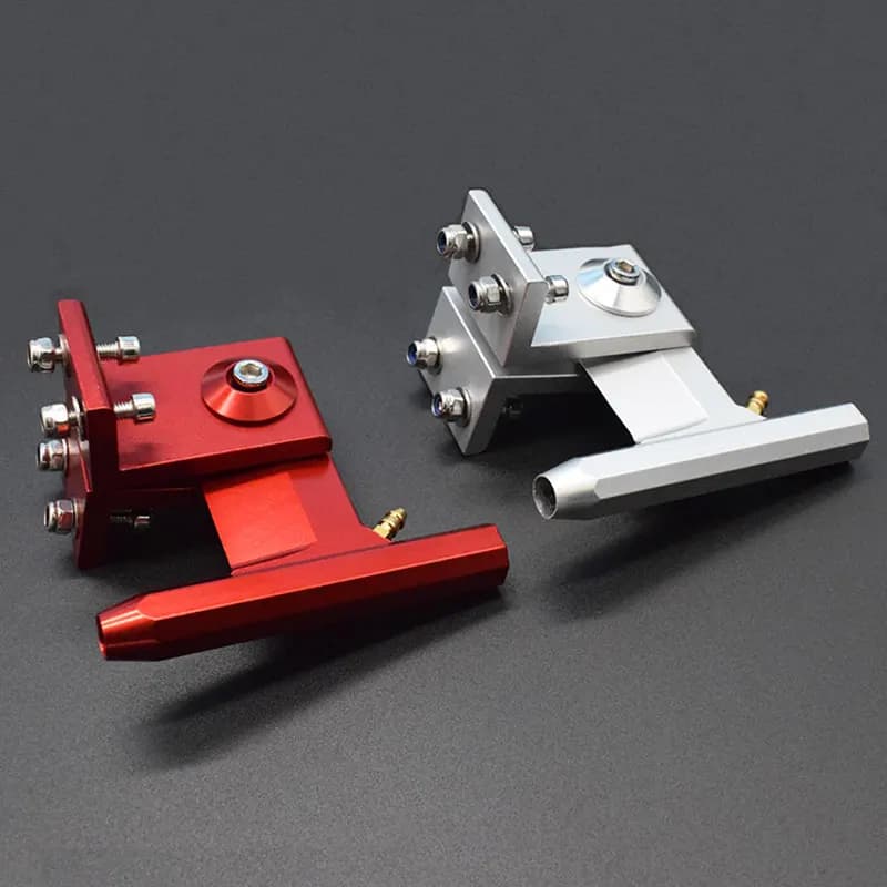 Staffa per albero da 6,35 mm per barca RC T70/T80 Puntone in alluminio per barca a benzina metanolo con albero flessibile da 1/4 "6,35 mm