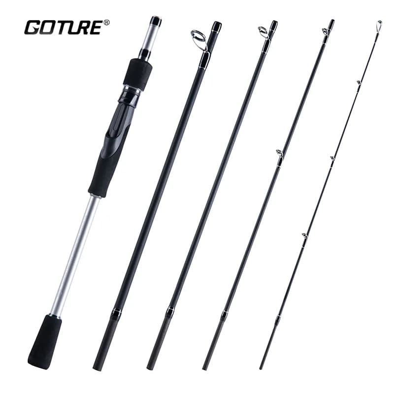 Goture IMPACT 6 sezioni spinning canne da pesca 1.98M 2.1M 2.4M 2.7M 24T panno di carbonio EVA Grip ABS sedile ruota attrezzatura da pesca