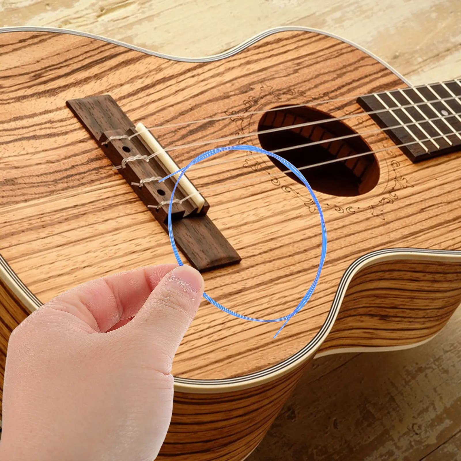 4Pcs Ukulele Strings Colorful Nylon Smooth Surface Replacement Parts for Beginners and Players Musical Instrument Accessories