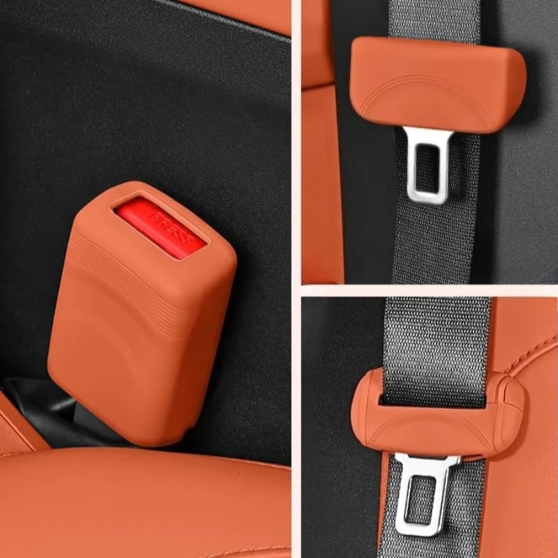 1/3 Pieces Covers Universal Buckle for Car Safety Belt, Silicone Anti-scratch protection for SUVs and Berlin