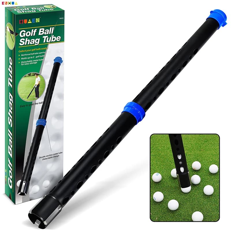 Nuovo design TPR + tubo in alluminio Raccoglitore di palline da golf Durevole e staccabile Raccoglitore di palline da golf per acqua e cespugli