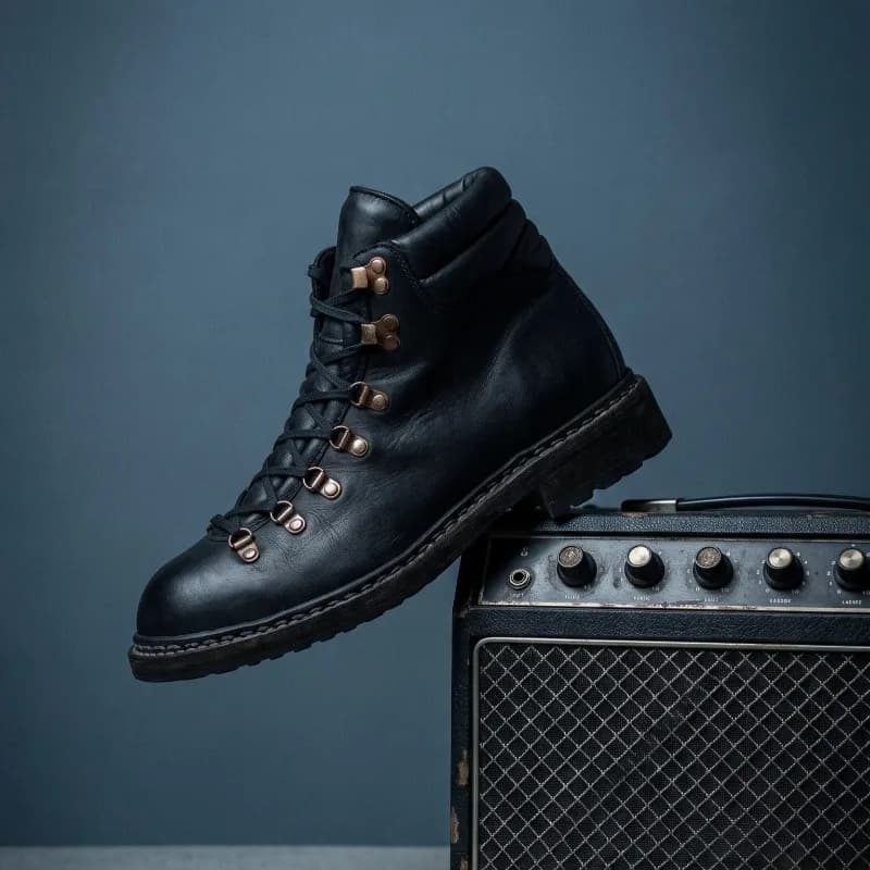 Designer Genuine Leather Outdoor Hiking Boots Men's Shoes Horseskin Desert Motorcycle Work Chelsea Boots Male Casual Ankle Boots