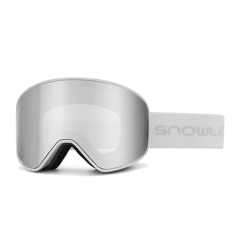 Occhiali da Sci Magnetici con Montatura Completa, Lenti Sfumate Antiappannamento e Antigraffio in PC per Snowboard, Motoslitta e Sci