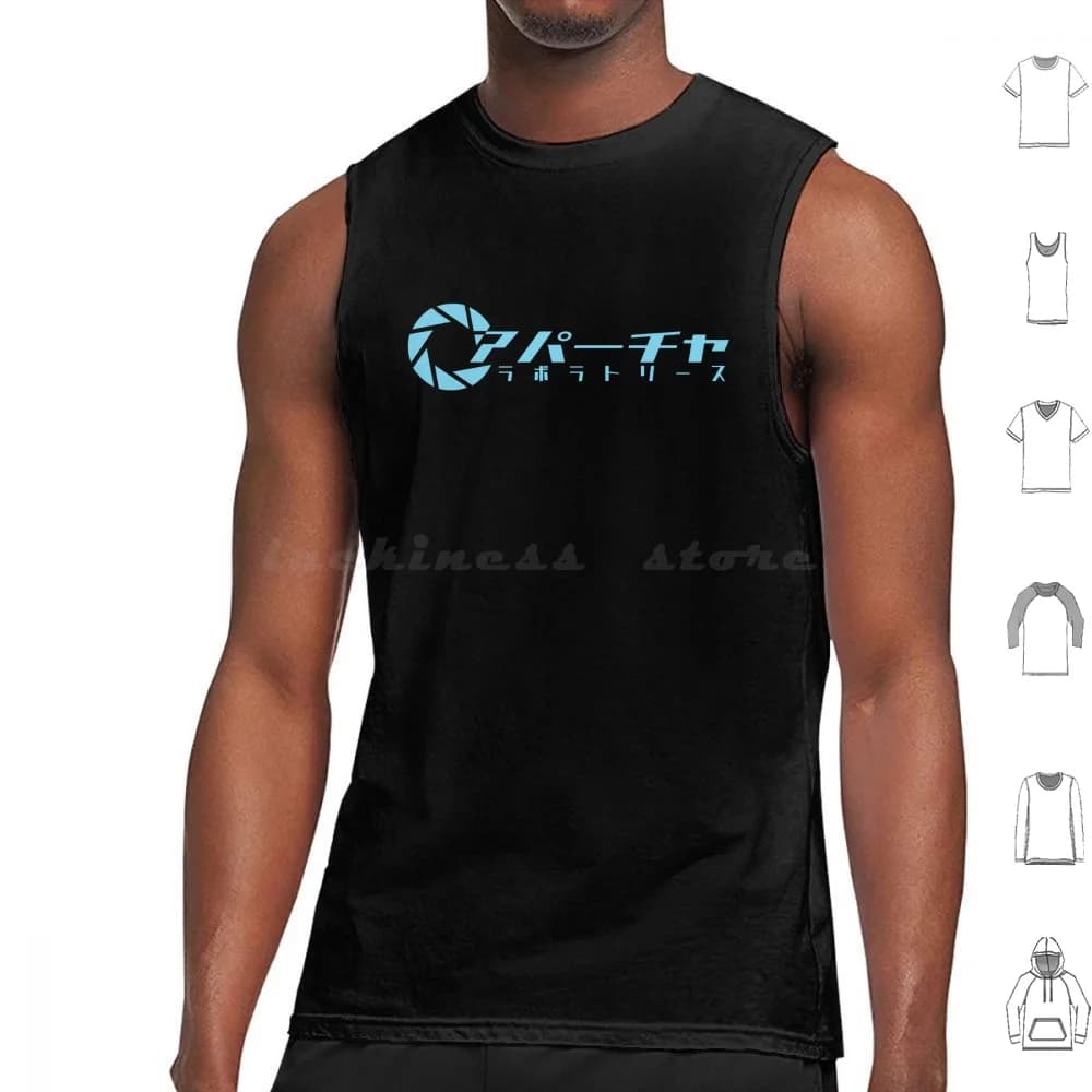 Aperture Tank Tops Vest Sleeveless Aperture Portal Aperture Portal Aperture Science Science Aperture Half Life Half Life 3