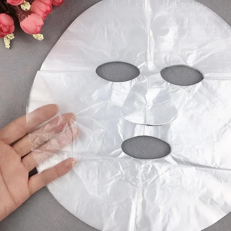 Disposable Plastic Film for Face Transparent PE Mask Wrap Face Detergent for Full Face Mask Wall decals for neck Paper Beauty Tools Accessories