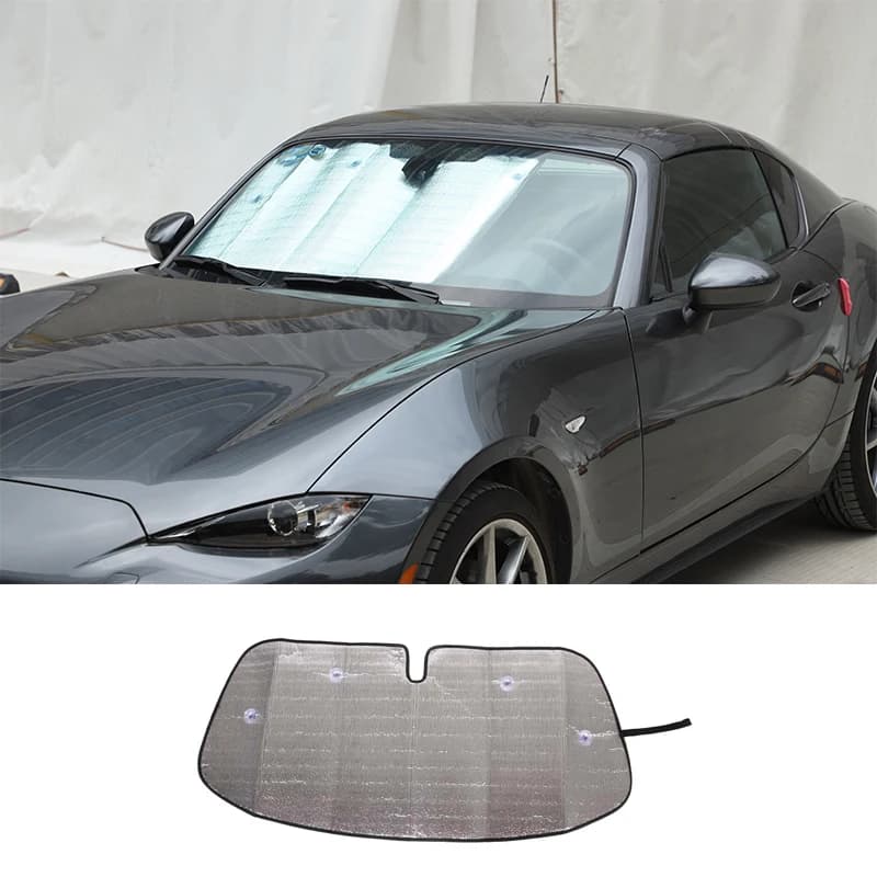 Per Mazda MX-5 parasole in vetro anteriore parabrezza anteriore parasole tenda isolante termica ricambi auto (aspirante) 2009-2015