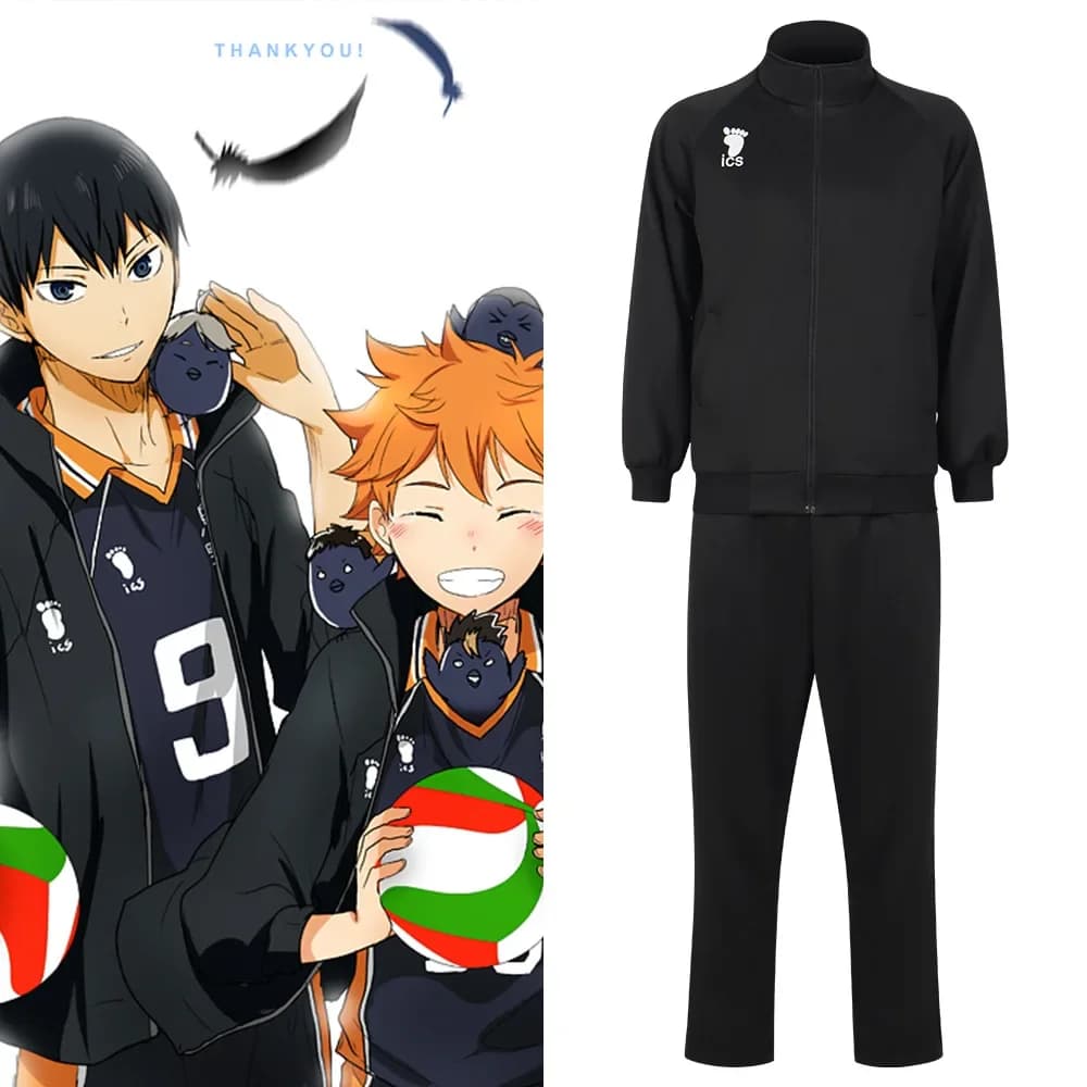 Uniforme da Pallavolo Anime Hyuga High School, Maglia a Maniche Corte per Cosplay Natalizio