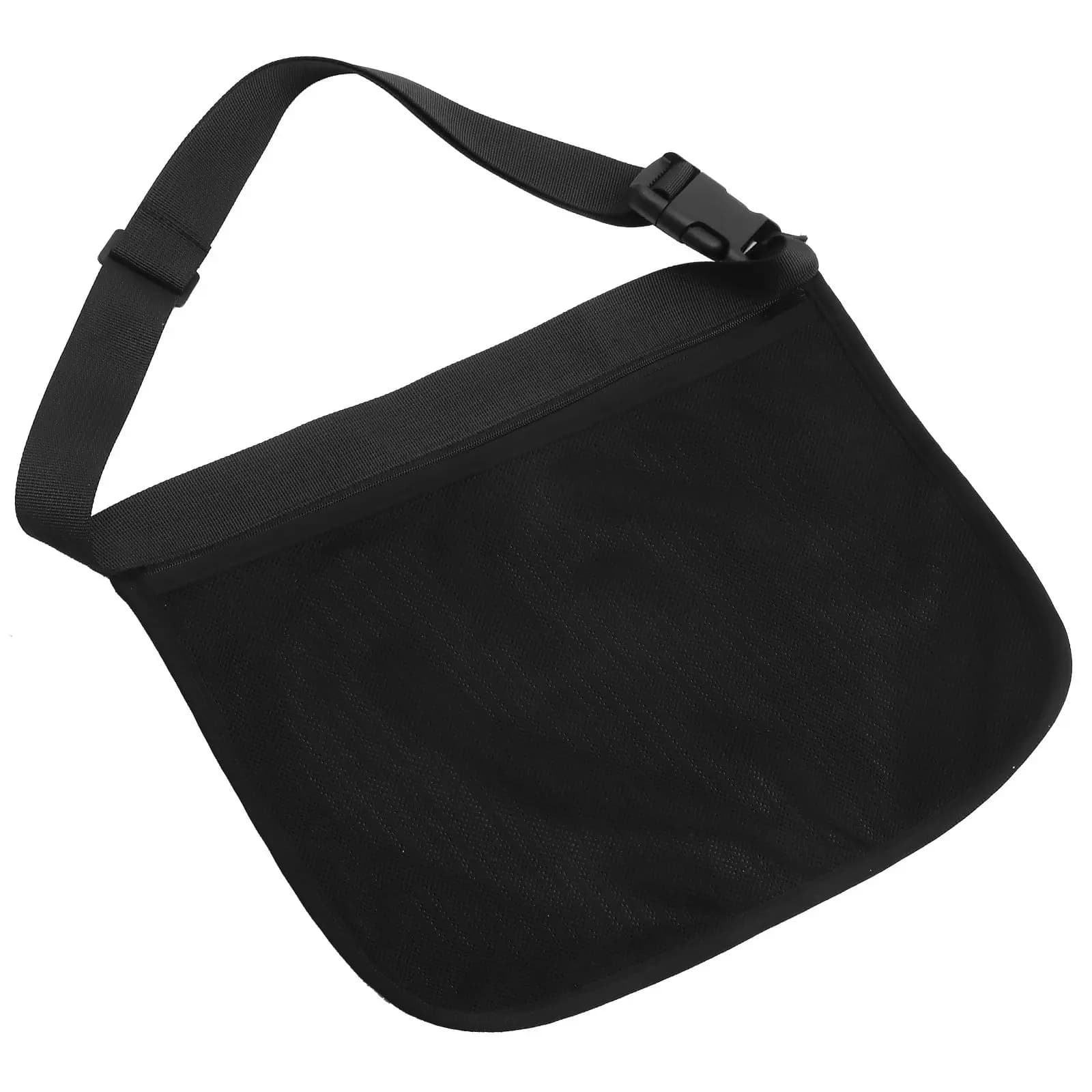 Borsa da tennis resistente all'usura, marsupio multiuso per palline, comodo design con cerniera per palline da tennis e golf, pratico