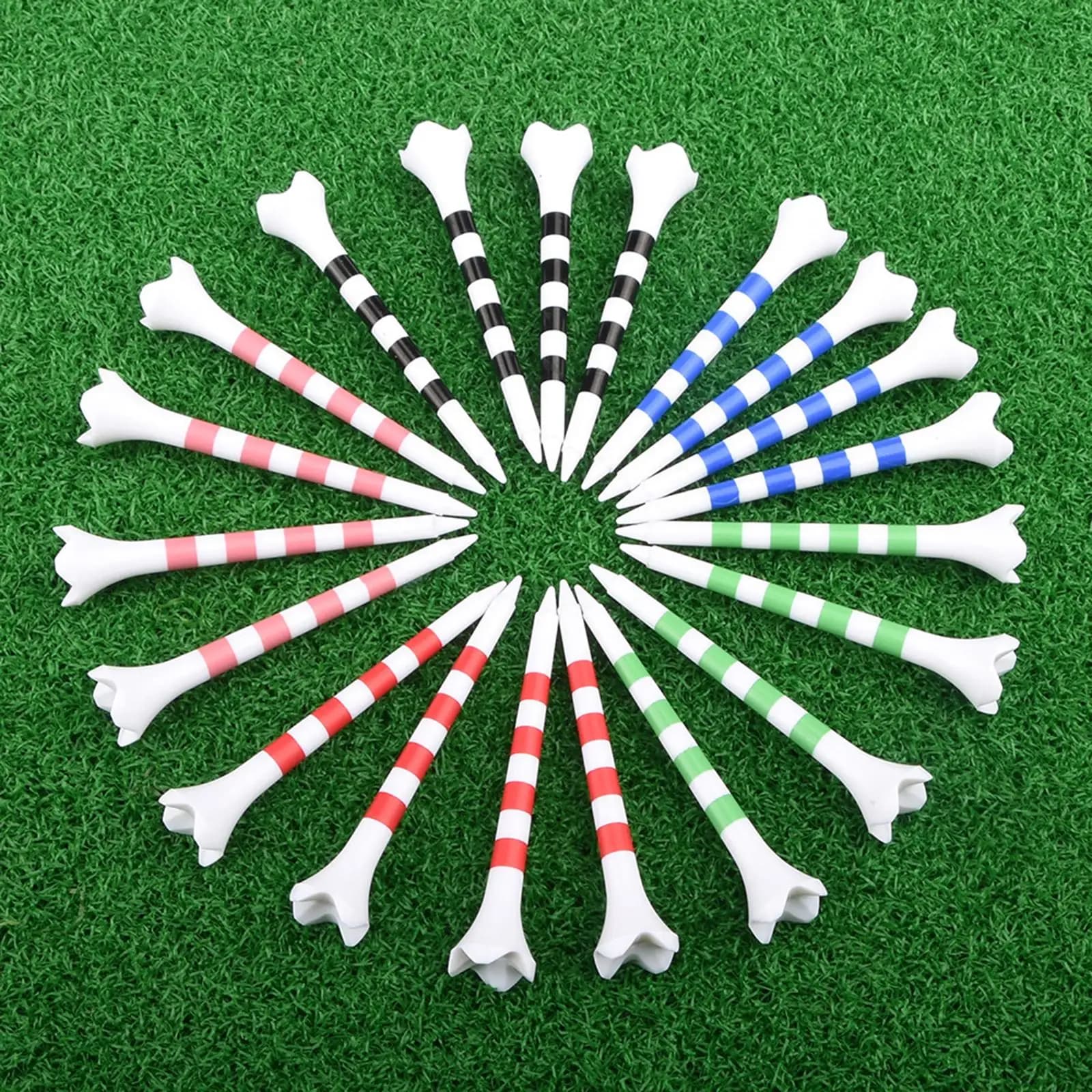 20x Golf Tees Golf Ball Holder Durable 83mm Golfer Gift Golfing Tees Golf Equipment for Golf Training Backyard Driving Range