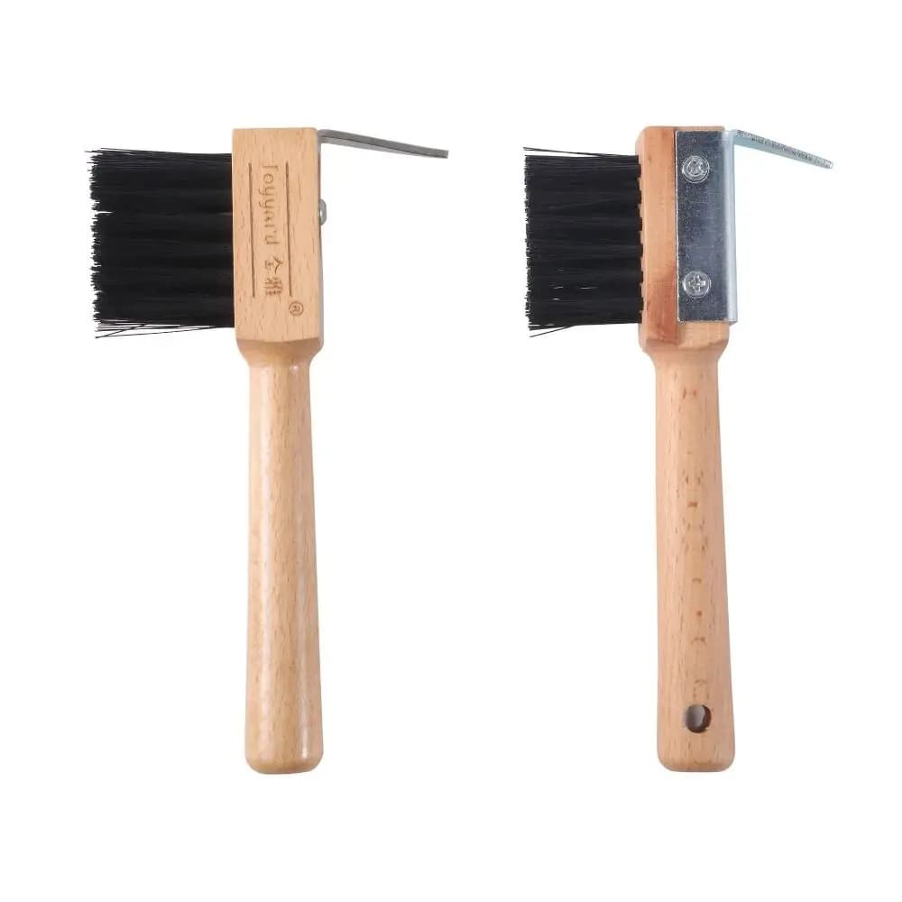 Manico in legno Cavalli Pick per zoccoli Spazzola per toelettatura Strumenti agricoli Spazzola per pulizia zoccoli Taglio scarpe Piede Cavalli Toelettatura Pick