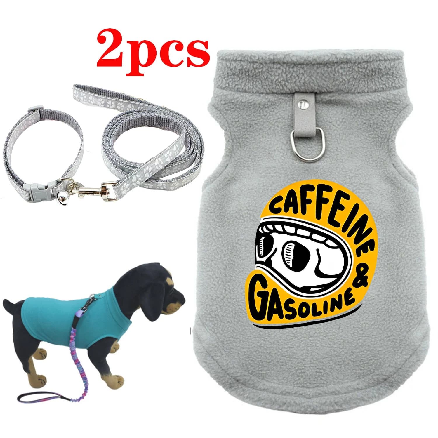 2 guinzagli per animali domestici con gilet per cani e gatti, in tessuto di poliestere in quattro colori, resistenti al sudore, facili da pulire, divertenti da guardare.