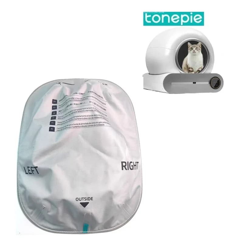 Accessori per lettiera per gatti intelligenti Tappetino impermeabile Bacino in tessuto morbido Tappetino morbido Fodera rimovibile per lettiera per gatti TONEPIE Ti-pro