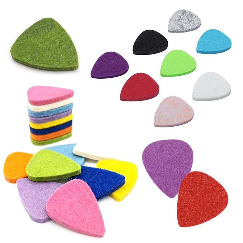 Set da 5-20 Plettri in Feltro per Chitarra, Colori Assortiti, Adatti per Ukulele, Basso e Strumenti Musicali, Accessorio per Esercitazione ZYF