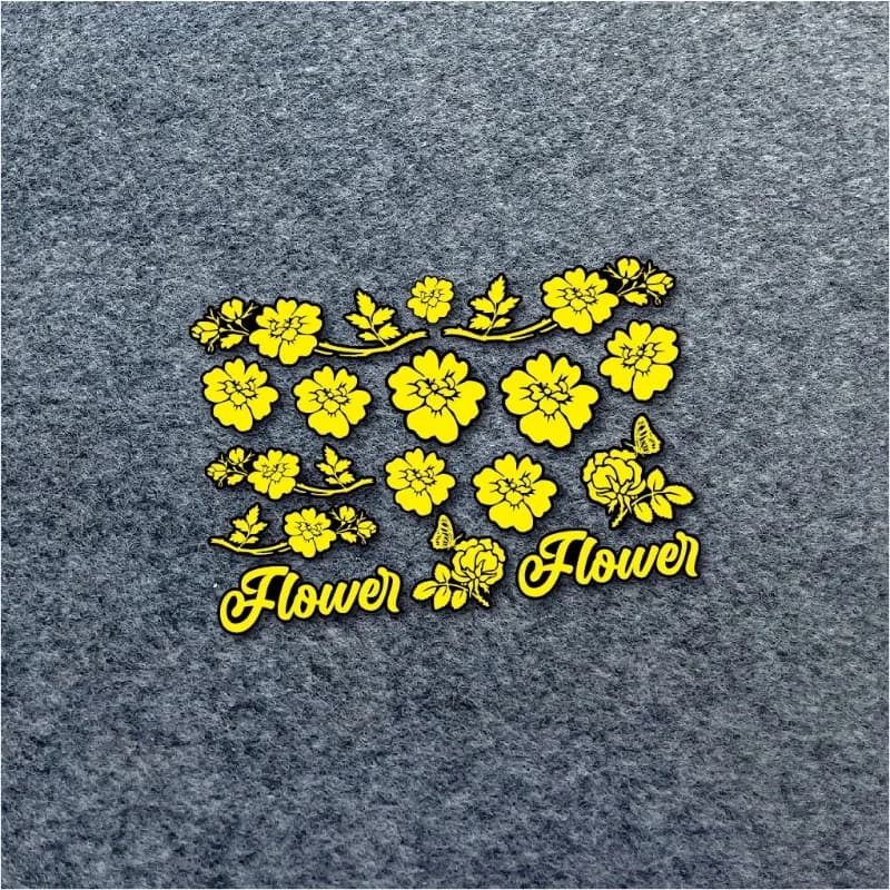 1 set di adesivi in vinile con motivo floreale, impermeabili e resistenti, per decorare casco da moto, carrozzeria auto, bici, laptop