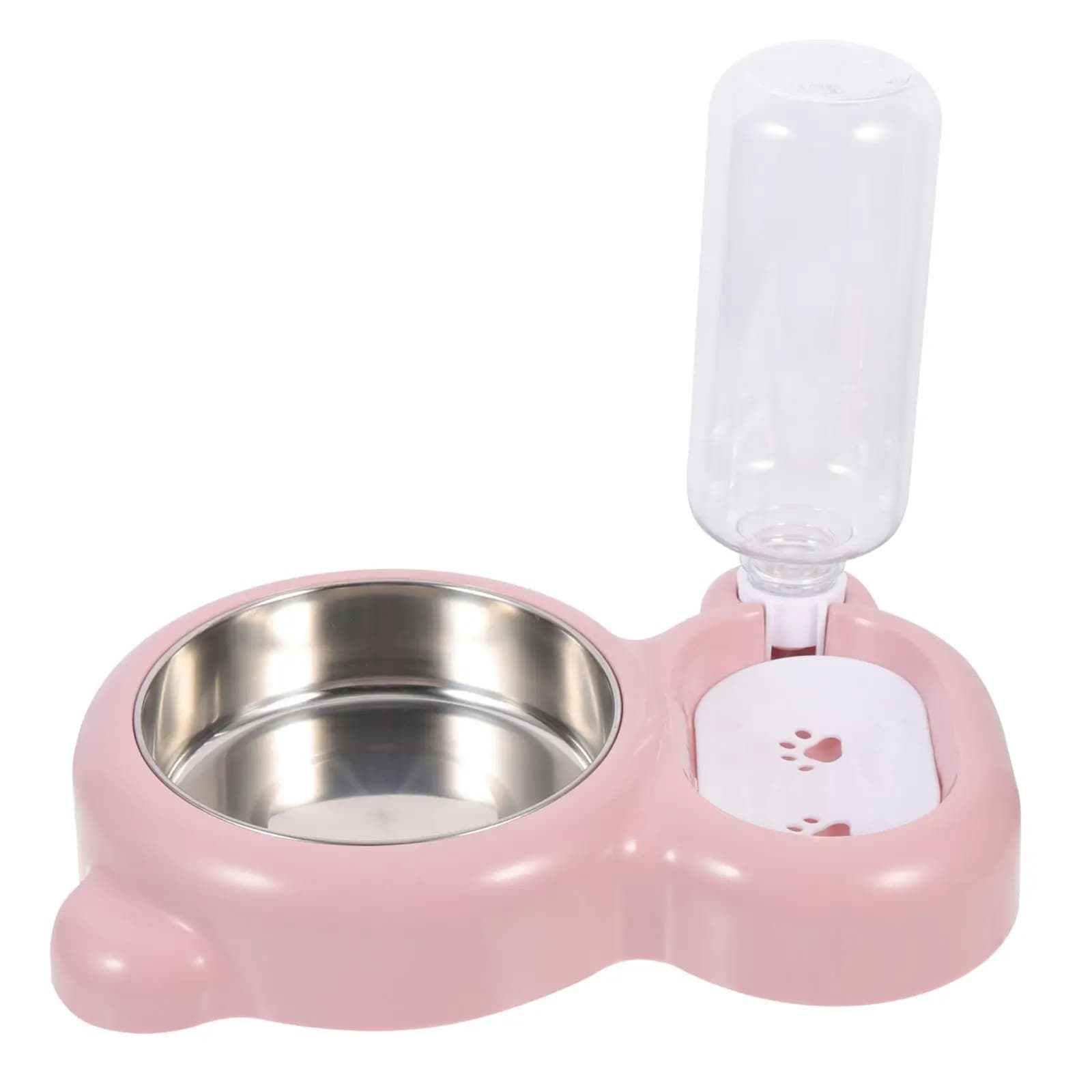 Ciotola Multifunzione per Gatti, Dispenser di Cibo per Cani Resistente ai Morsi, Alimentatore per Animali Domestici da Interno, Combinazione Acqua e Cibo, Alimentazione Lenta