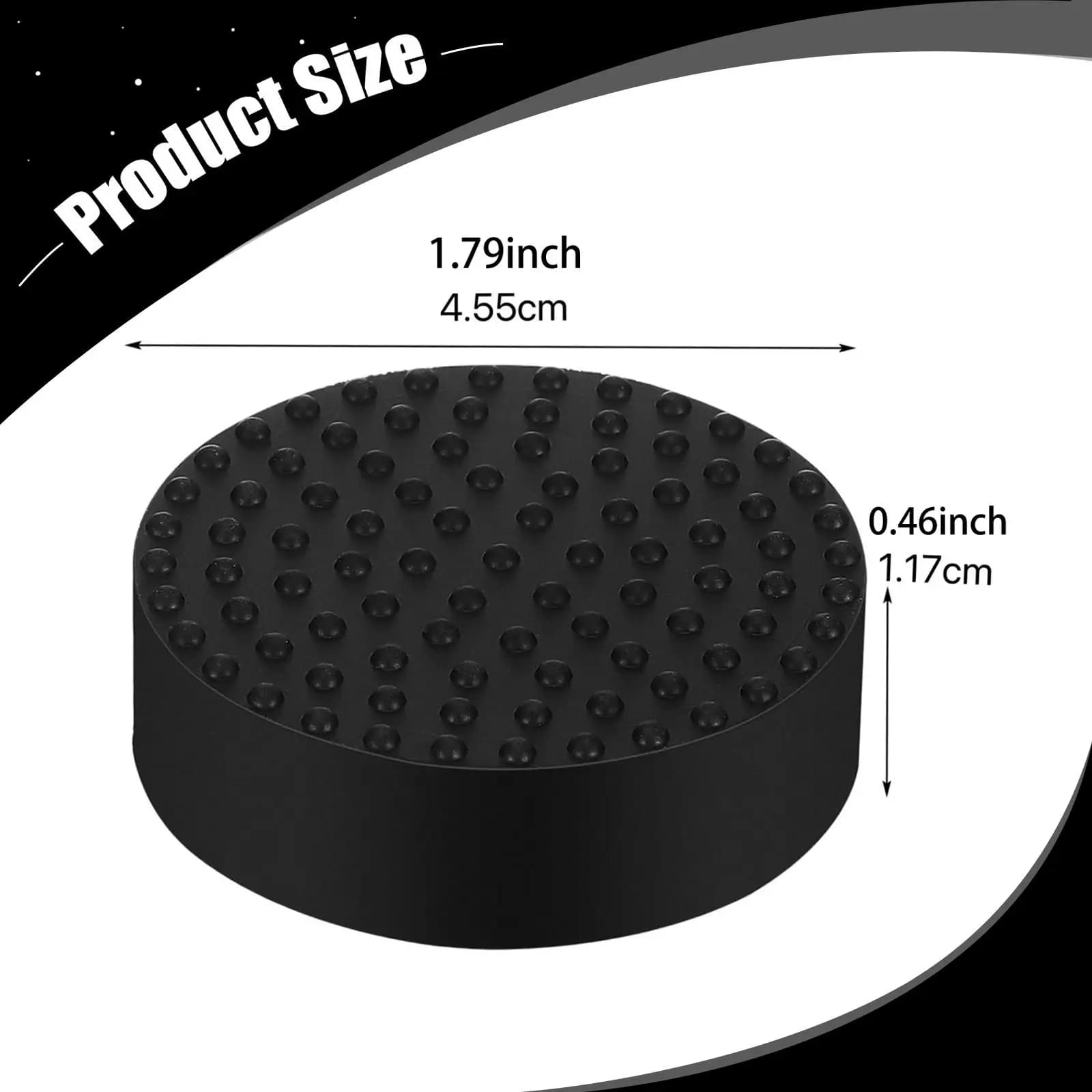Round Feet for Vase, Rubber Anti-slip Support, Floor Protection, for Indoor and Exterior Plants, Balconies and Terraces