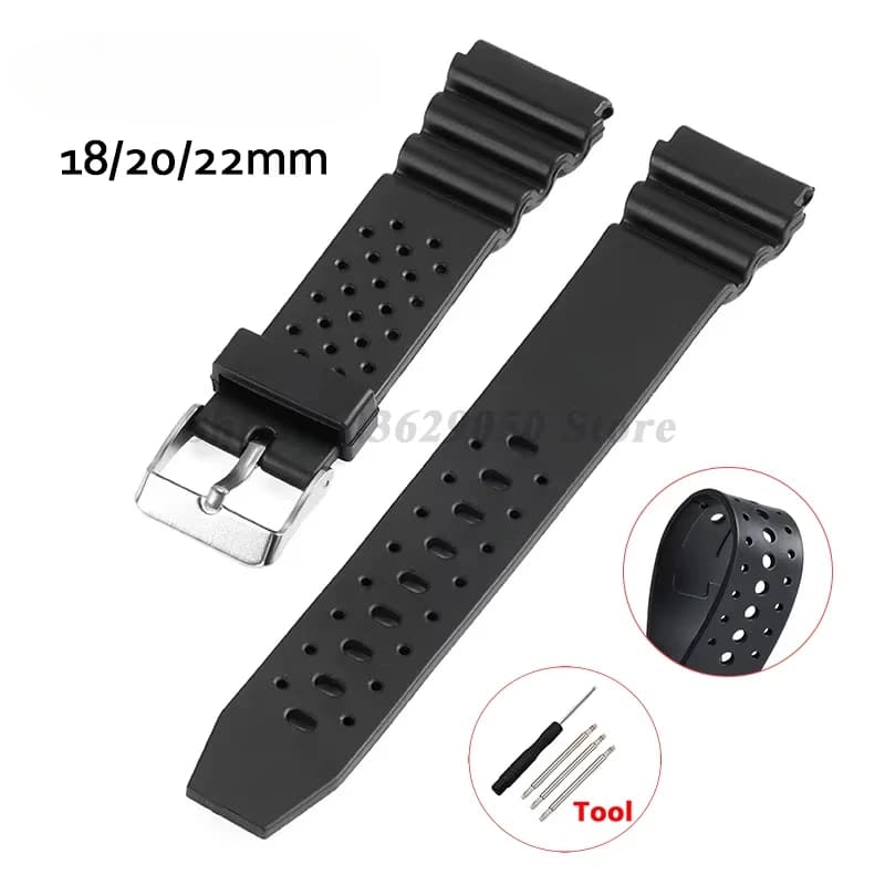 Cinturino per orologio in silicone 18mm 20mm 22mm per F91W F84 F105/108/A158 cinturino in gomma plastica cinturino impermeabile di ricambio