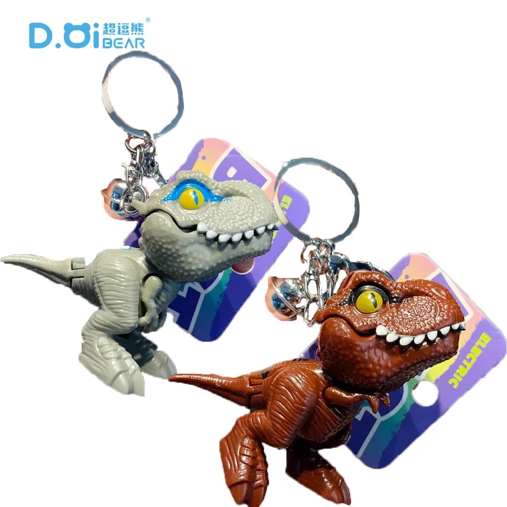 Little Dinosaur Keychains Backpack Pendant Couple's Bag Pendant Keyrings Exquisite New Accessories Kids Creative Gifts in Stock
