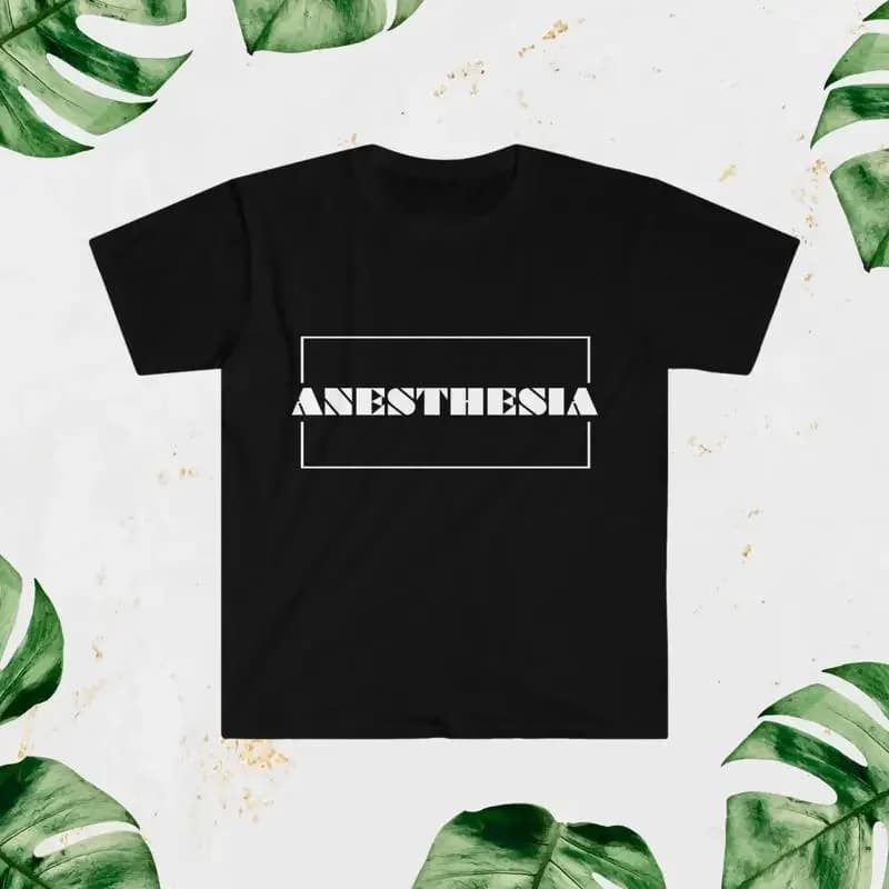 Anesthesia T Shirt for CRNAs Anesthesiologists and Assistants with Minimalist Design