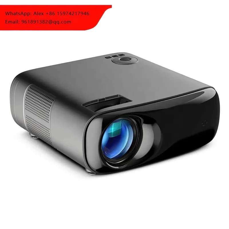 Mini Proiettore Android TRANSJEE con 4K UHD 800ANSI A76, Proiezione Video per Esterni, Home Theater e Ufficio, WiFi, Spina USA, 2GB RAM