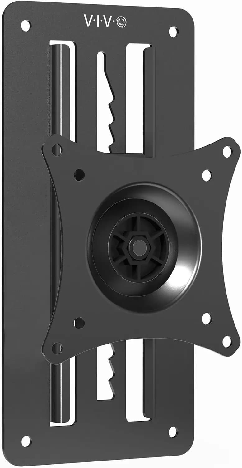 Supporto da parete per monitor singolo regolabile in altezza da 17-32 pollici per scrivanie in piedi, compatibile con VESA 100x100mm, nero