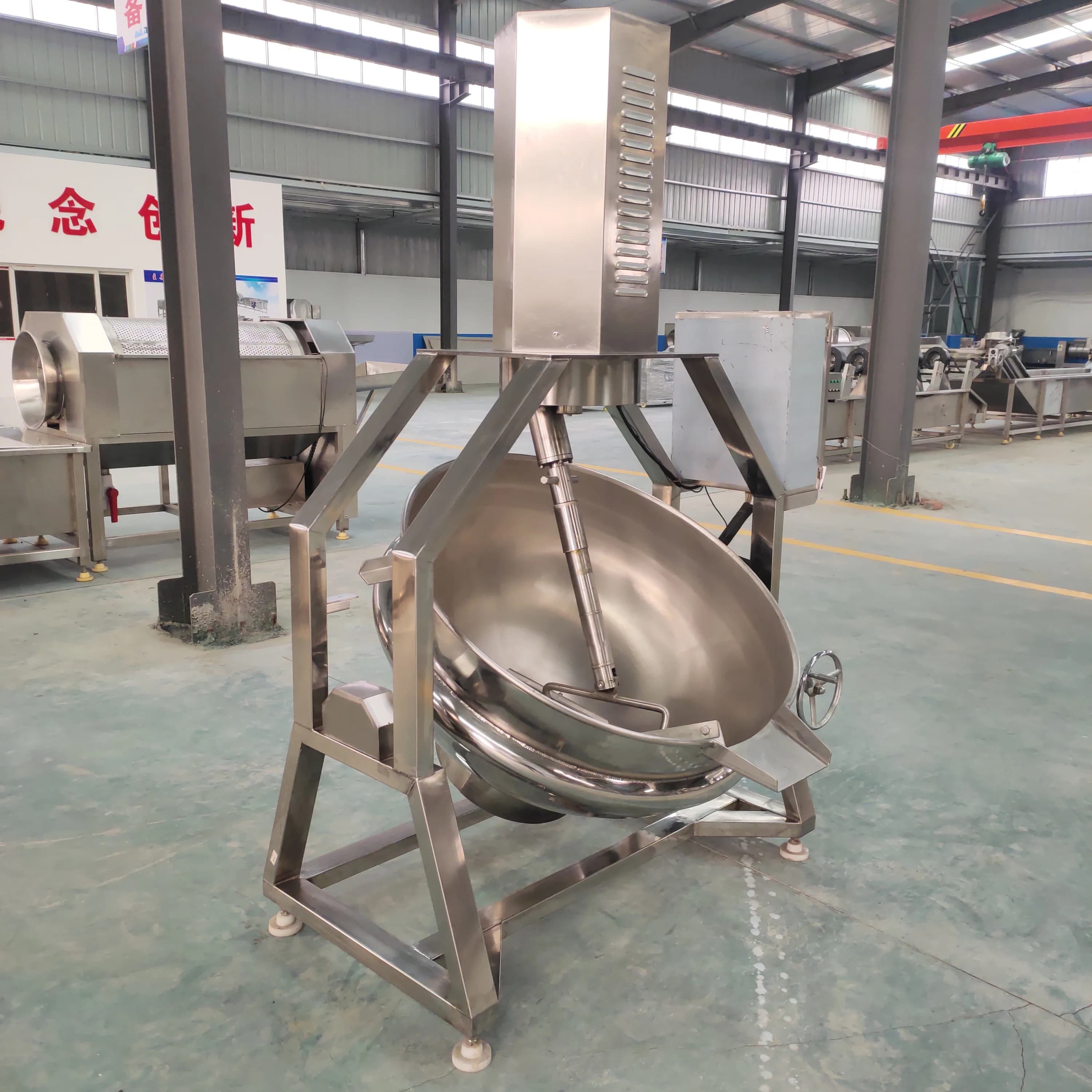 Macchina da Cucina Industriale Automatica con Agitatore Planetario e Padella per Frittura e Preparazione Sandwich