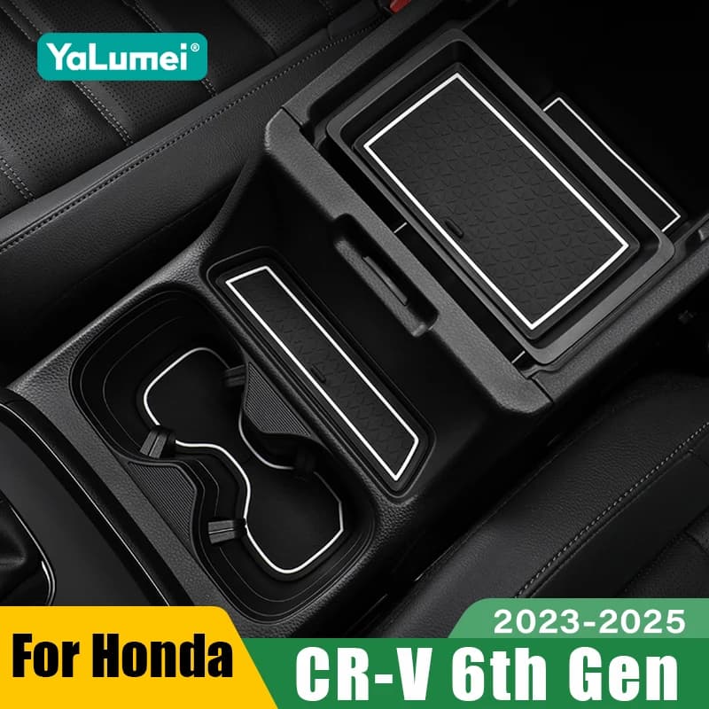 For Honda CR-V CRV 6th Gen 2023 2024 2025 Hybrid Gate Slot Cup Mat Door Non-slip Pad Car Accessories