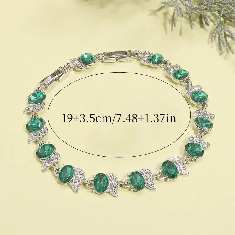 Exquisite Tennis bracelet with precious stones with zircone wings brilliant crystal gift Hip Hop jewelry women's fashion chain extension