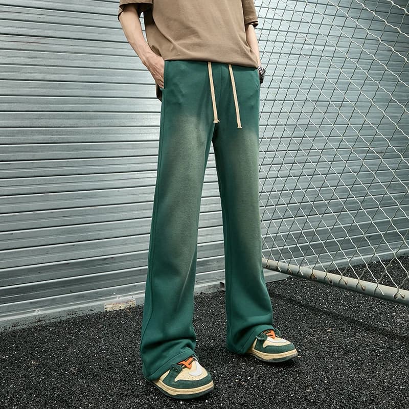 Pantaloni della tuta High Street di marca alla moda da uomo pantaloni Casual dritti larghi pantaloni da jogging Streetwear americani Tie Dye pantaloni larghi da uomo
