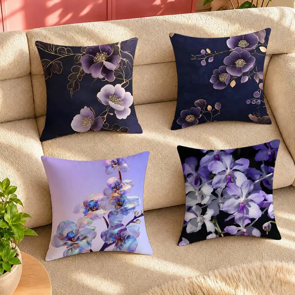 Vanda Cushion Cover Pillow Cover Decorative Throw Couch Home Decor for Living Room Sofa