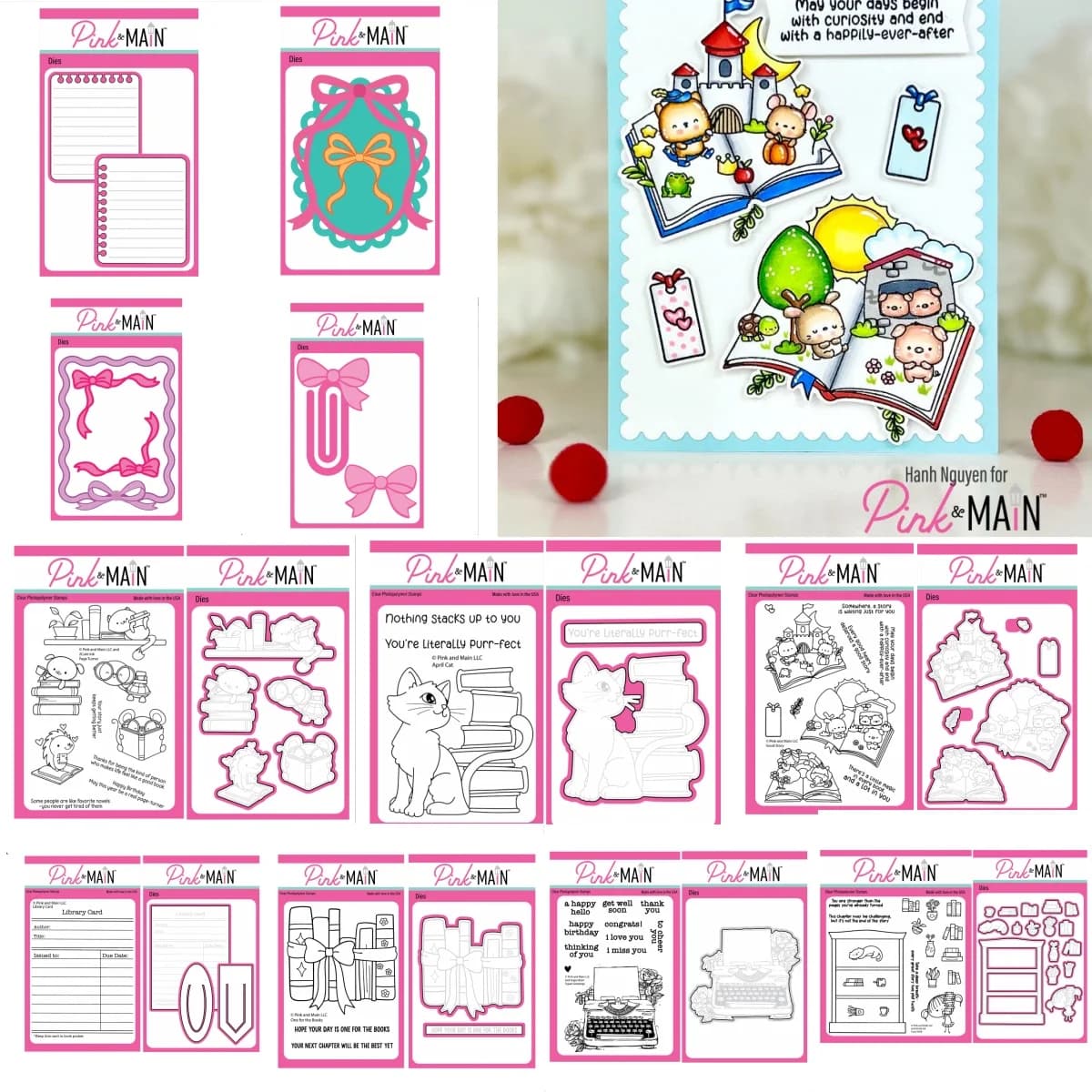 Fustelle in metallo e timbri trasparenti a tema Libri, Carte di biblioteca e Storie per Scrapbook, Diari e Decorazioni Fai da Te, Nuovi Aprile 2026
