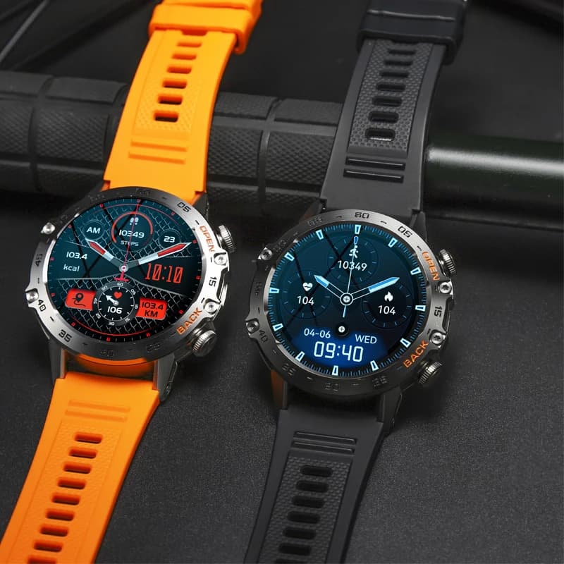 Per Unihertz 8849 Tank 3 Pro Tank 2 Smart Watch 650mAh BT Chiamata Bussola Impermeabile Ossigeno nel sangue Monitoraggio della frequenza cardiaca Sport
