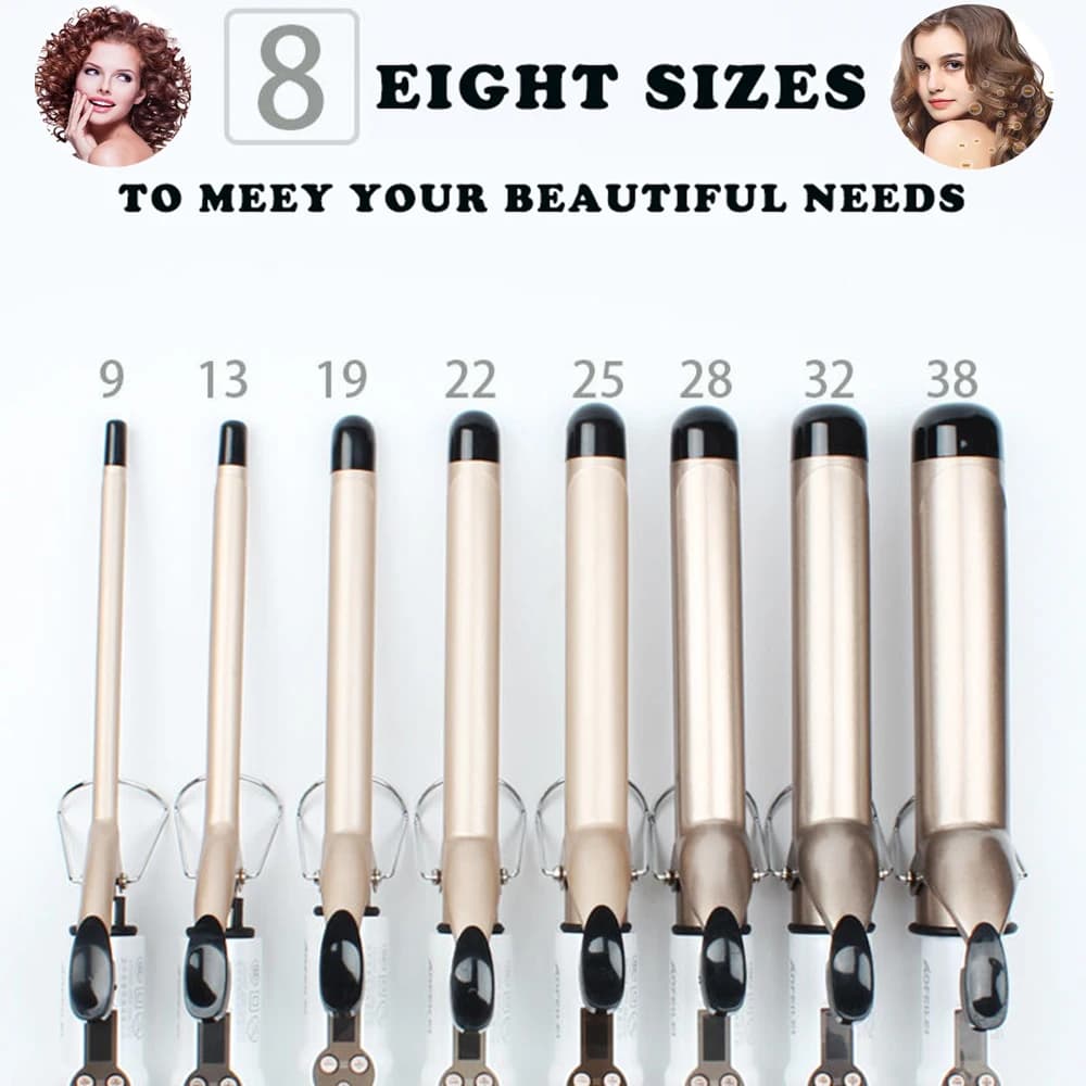 2023 new real electric professional ceramic hair curler beauty iron curls wand roll Waver tools for styling fashion