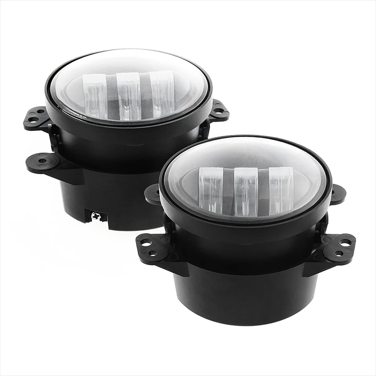 Fendinebbia a LED da 4" approvato a punti con anello Halo per lampade Wrangler JK Lampadina per proiettore automatico con angolo occhio DRL FBA DE