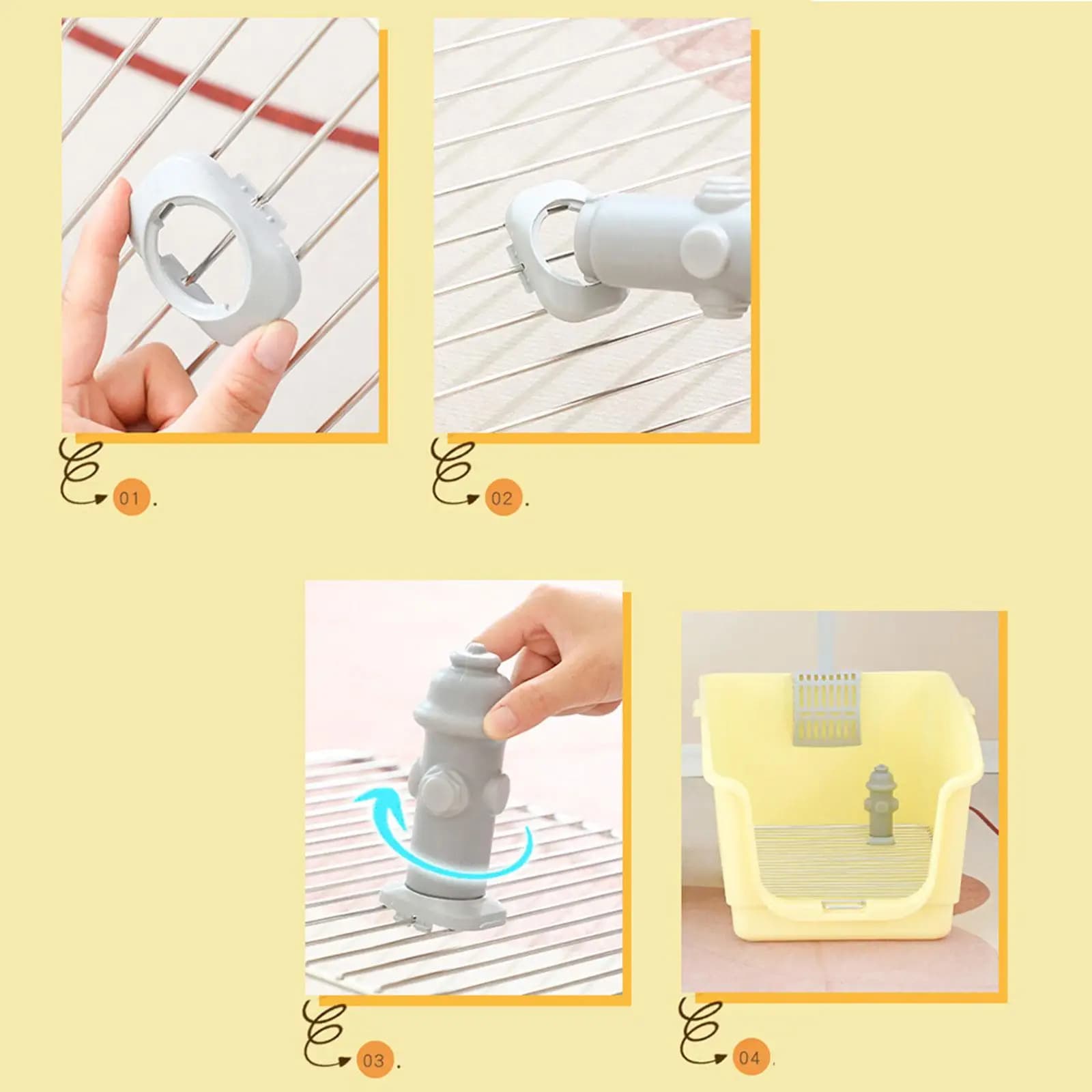 Dog Litter Box Urine Guide Column PP Potty Trainer Puppy Indoor Toilet Post for Pet Bedpan