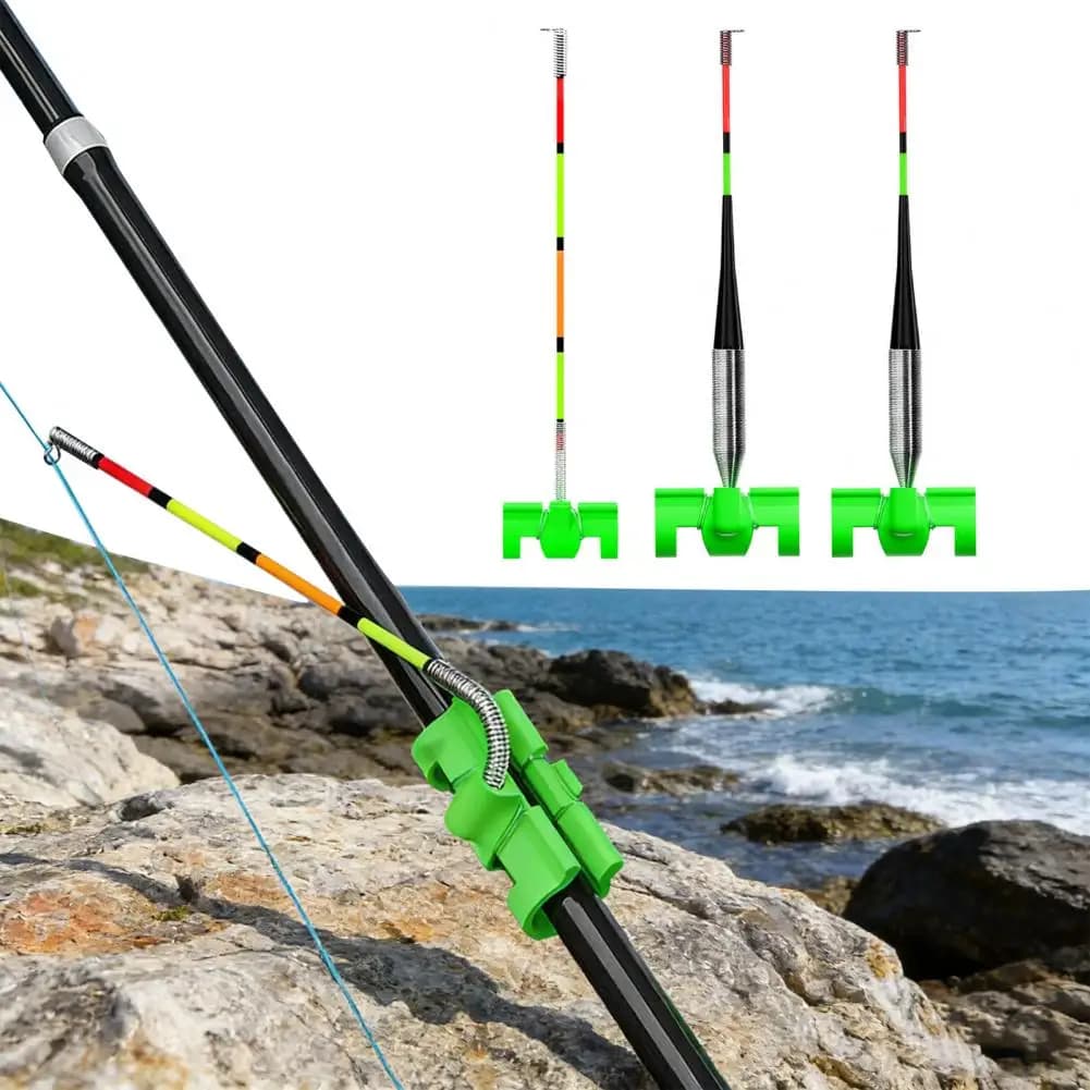 12cm Fishing Float Bite Alert High Sensitivity Rod Mount Automatic Fishing Bite Indicator Spring Float Fishing Accessories