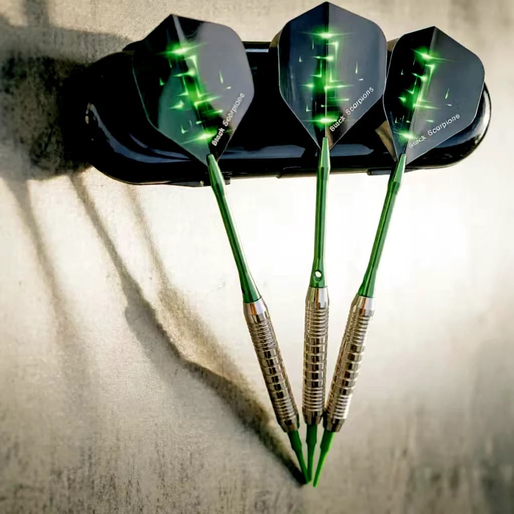 Set di Freccette Professionali con Punta Morbida da 18g per Giochi di Freccette Elettroniche con Scatola di Plastica per la Conservazione