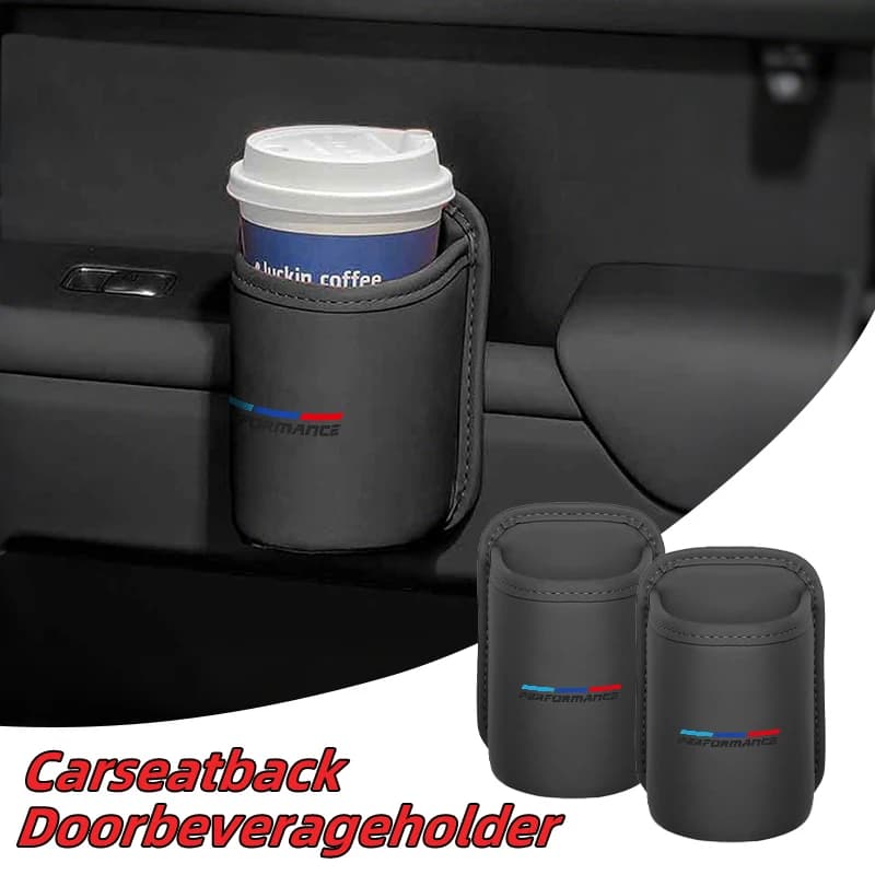 Porta auto in pelle Portabicchieri Organizzatore Contenitore di stoccaggio Portabevande Portabicchieri automatico Accessori interni auto per BMW X3 X5 M5 M3 E46 E9