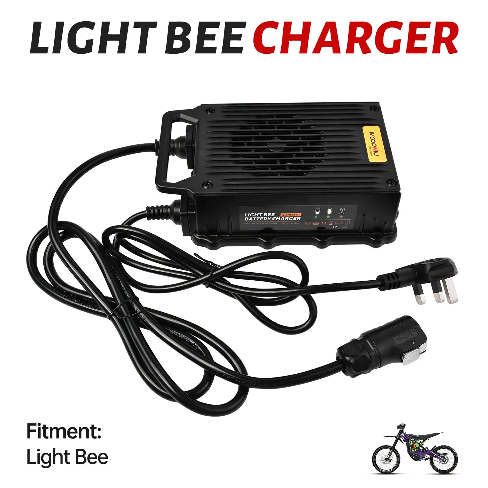 Per Surron 60V10A 72V10A Light Bee Caricatore Caricatore di ricarica rapida Motocross Bici elettrica Off-road OEM Accessori moto
