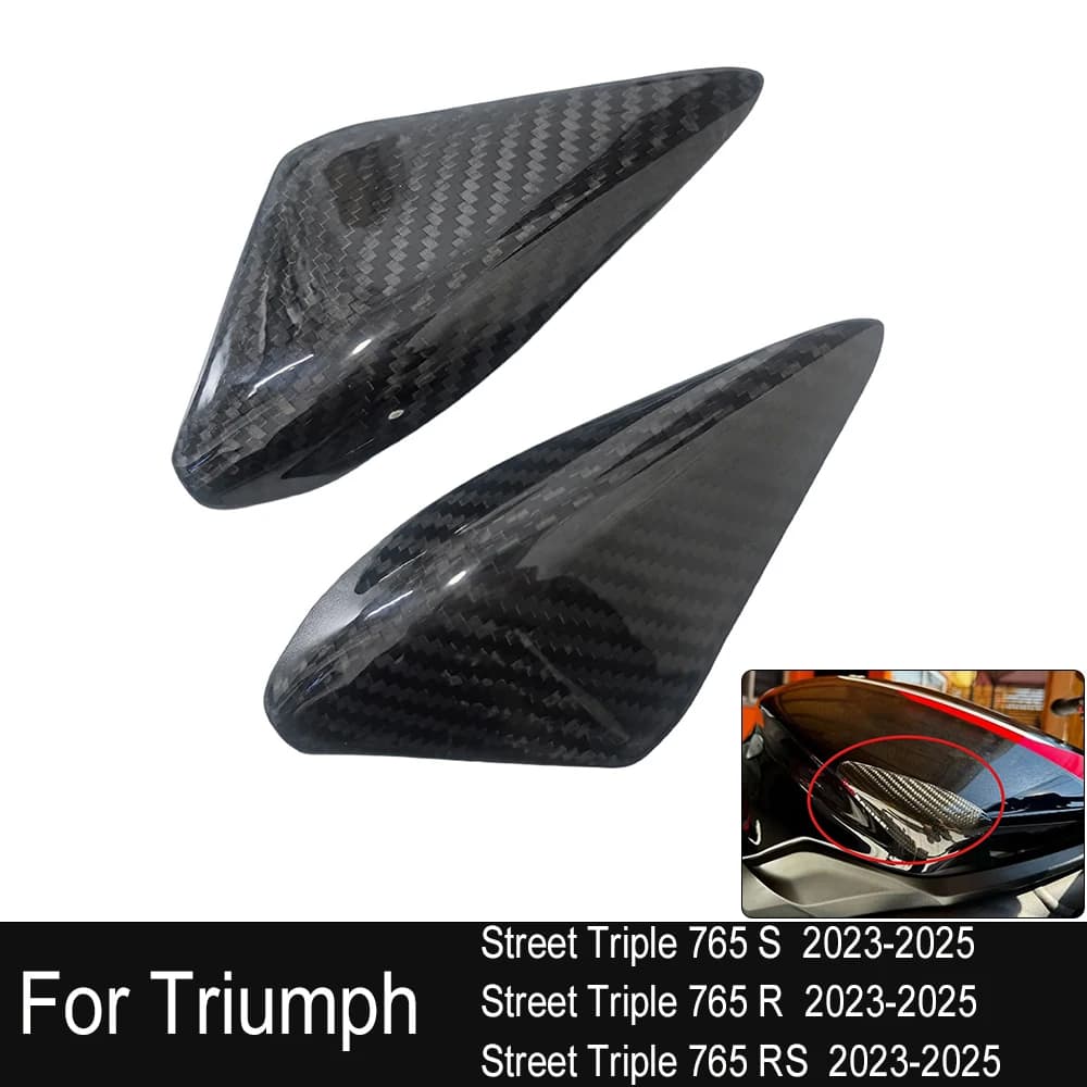 Protezione Serbatoio in Fibra di Carbonio Antiurto per Moto Triumph Street Triple 765 S/R/RS 2023-2025