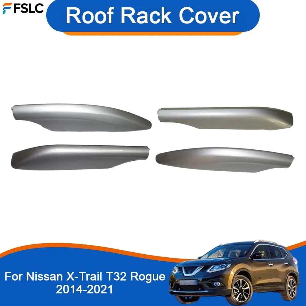 Accessori Auto: Copertura Portapacchi per Nissan X-Trail T32 Rogue 2014-2021, Argento, Upgrade e Modifica Stile Auto