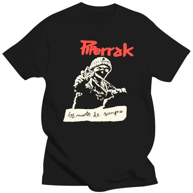T-shirt Piperrak Los Muertos De Siempre da uomo e da donna, taglia grande, album del tour di concerti del 1995