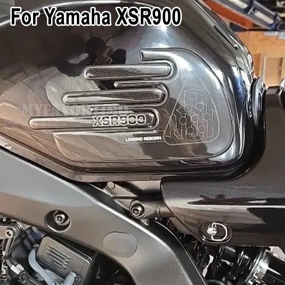 XSR 900 Moto Tank Manopole Pad Ginocchio Guard Protector Anti-Slip 3D Resin Epoxy Decalcomanie Kit For Yamaha XSR900 2016-2023