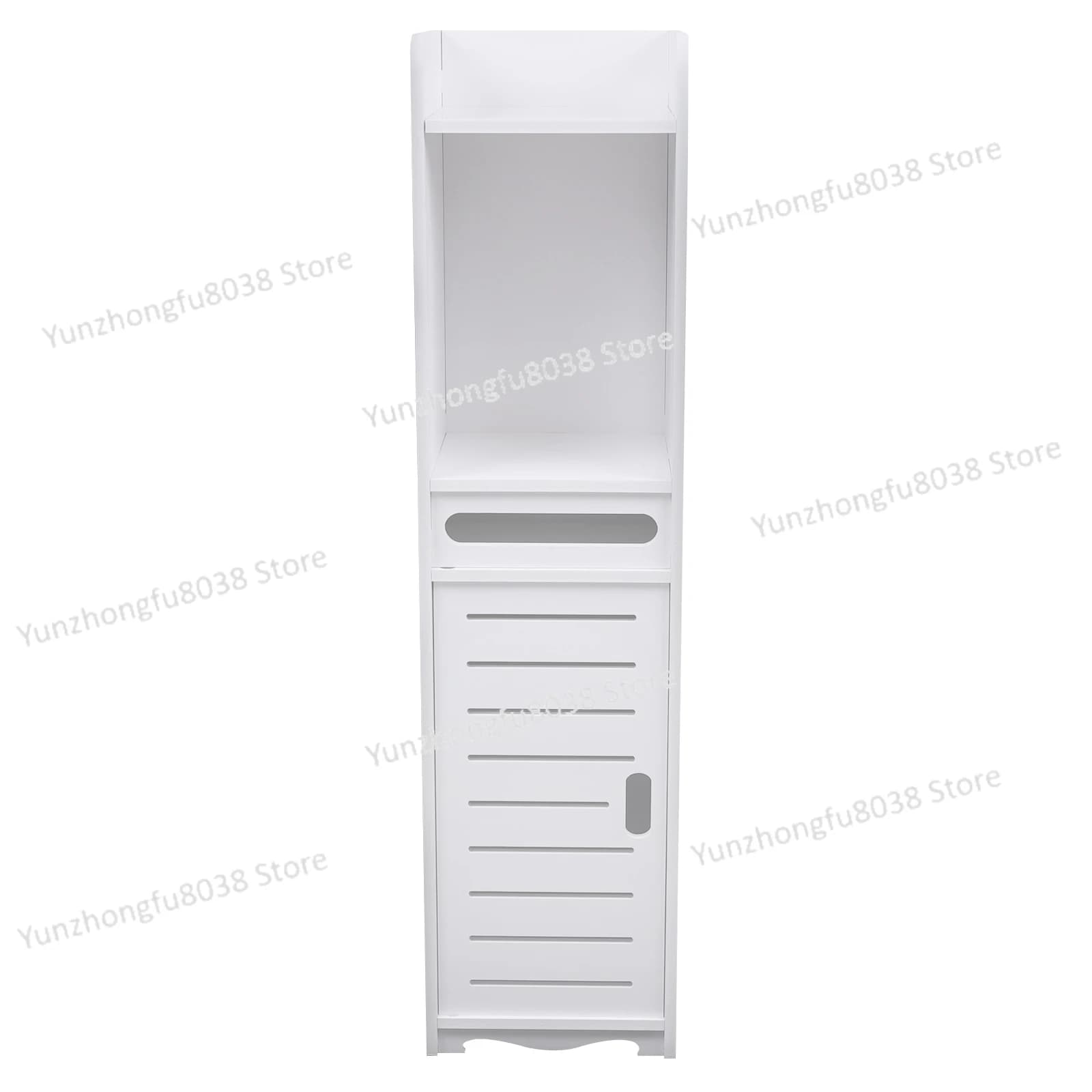 Armadietto portaoggetti da bagno a 3 livelli Porta carta igienica Supporto per WC Armadietto laterale 20x80 cm per riporre fazzoletti, shampoo, creme